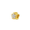 TOMEI Chomel Collection Dual-Tone Flower Charm, Yellow Gold 916