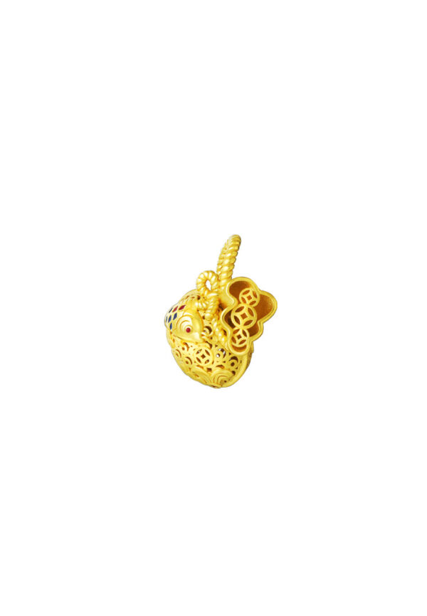 TOMEI Auspicious Pouch Pendant, Yellow Gold 916
