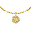 TOMEI Diamond Cut Collection Wealthy Flower Pendant, Yellow Gold 916