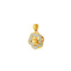 TOMEI Diamond Cut Collection Wealthy Flower Pendant, Yellow Gold 916