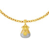 TOMEI Diamond Cut Collection Auspicious Pouch Pendant, Yellow Gold 916