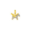 TOMEI Chomel Collection Flying Horse Charm, Yellow Gold 916