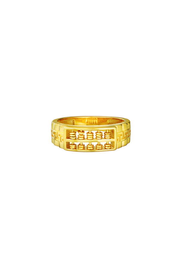TOMEI Blissful Collection Abacus Ring, Yellow Gold 916