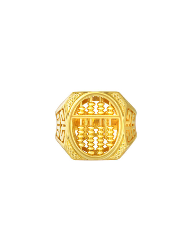 TOMEI Blissful Collection Abacus Ring, Yellow Gold 916