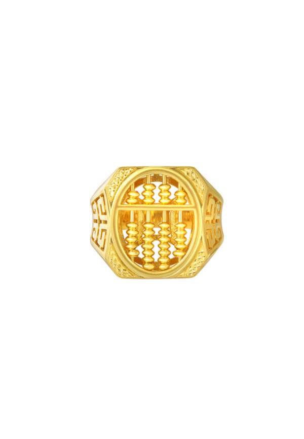 TOMEI Blissful Collection Abacus Ring, Yellow Gold 916