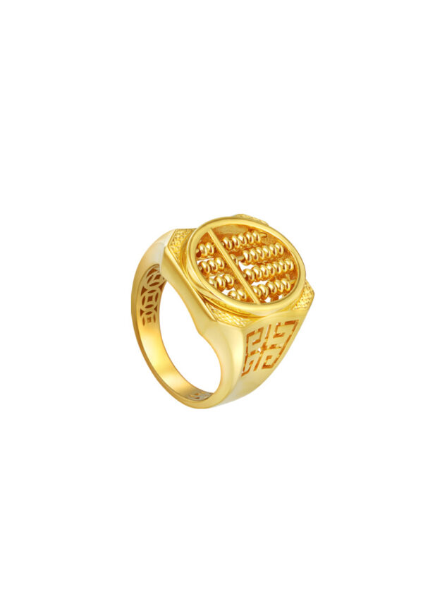 TOMEI Blissful Collection Abacus Ring, Yellow Gold 916