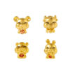 TOMEI [2026 Edition] Chubby Zodiac Charm with Red Rope Bracelet, Yellow Gold 999