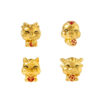 TOMEI [2026 Edition] Chubby Zodiac Charm with Red Rope Bracelet, Yellow Gold 999