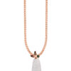 TOMEI Sweet Pea Jade Pendant, Rose Gold 750