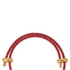 TOMEI Carved Jade Lu Lu Tong Charm with Red Rope Bracelet