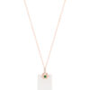 TOMEI Nephrite Series Peace Marker Necklace, Rose Gold 750