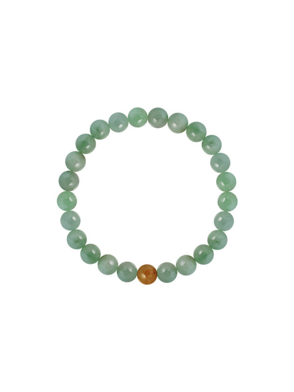 TOMEI Palace Grace, Greenish Jade Bead Bracelet