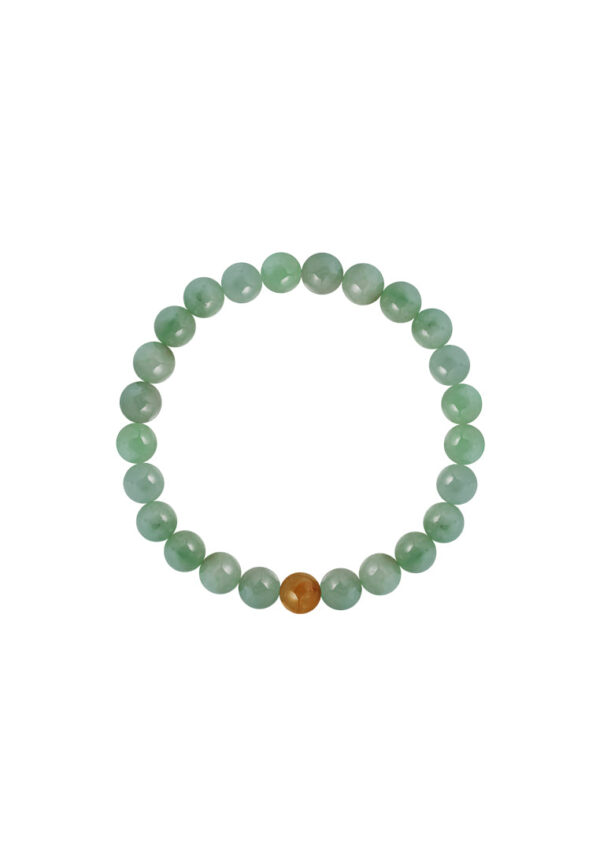 TOMEI Palace Grace, Greenish Jade Bead Bracelet