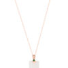 TOMEI Nephrite Series Peace Marker Necklace, Rose Gold 750