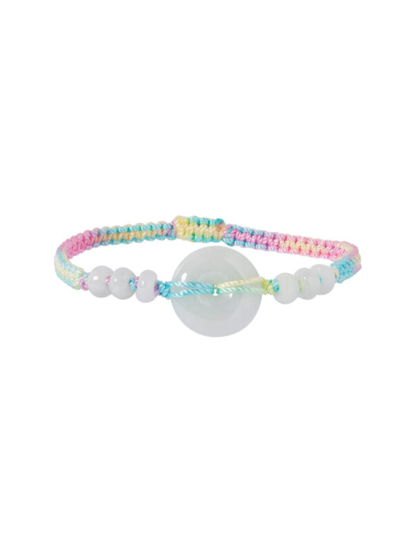 TOMEI [Online Exclusive] Ping-An-Kou Jade with Macaron Rope Bracelet