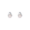 TOMEI Pure Love Pearl Earrings, White Gold 585