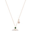 TOMEI Nephrite Handbag Necklace, Rose Gold 750