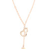 TOMEI Rouge Collection Well-Bring Necklace, Rose Gold 750