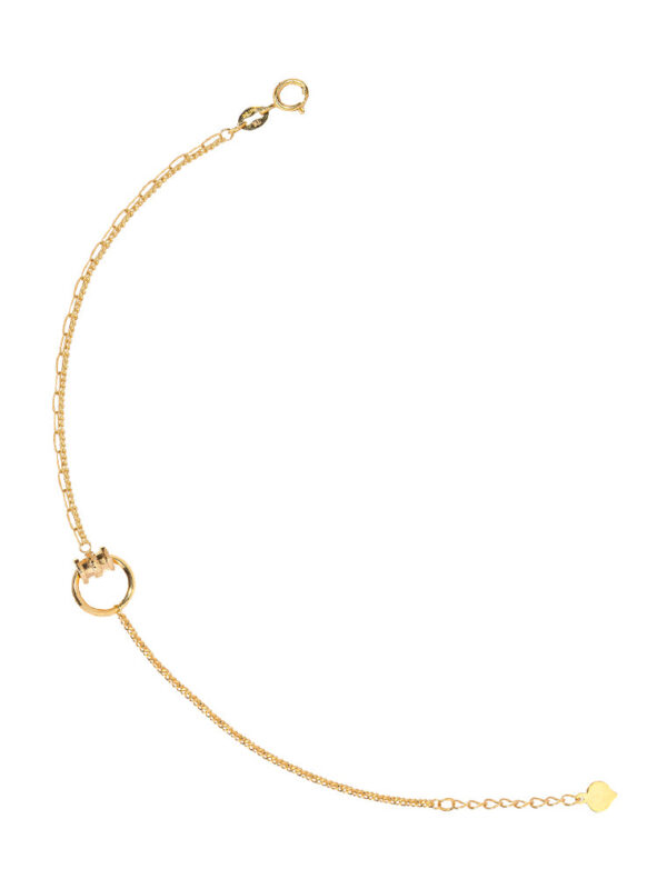 TOMEI Five Blessings Well-Being Bracelet, Yellow Gold 750