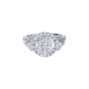 TOMEI Seri Embers Diamond Ring, White Gold 750