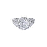 TOMEI Seri Embers Diamond Ring, White Gold 750