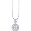 TOMEI Sinar Aura Diamond Pendant, White Gold 750