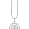 TOMEI Sinar Aura Diamond Pendant, White Gold 750