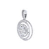 TOMEI Sinar Aura Diamond Pendant, White Gold 750