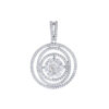TOMEI Sinar Aura Diamond Pendant, White Gold 750