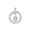 TOMEI Sinar Aura Diamond Pendant, White Gold 750
