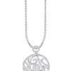 TOMEI Sinar Aura Diamond Pendant, White Gold 750