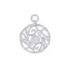TOMEI Sinar Aura Diamond Pendant, White Gold 750