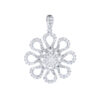 TOMEI Sinar Aura Diamond Pendant, White Gold 750