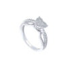 TOMEI Diamond Ring, White Gold 750