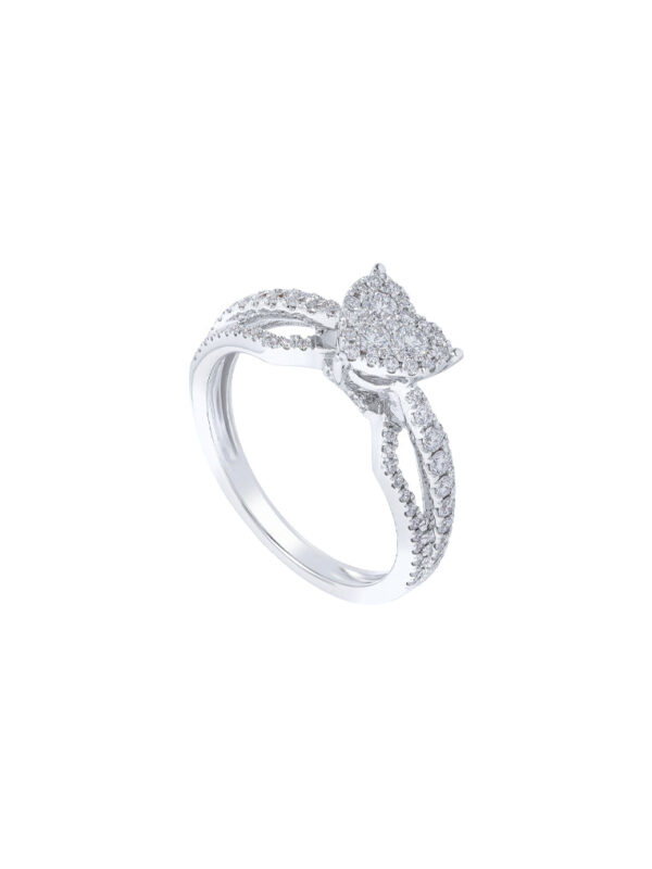 TOMEI Diamond Ring, White Gold 750