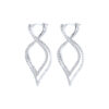 TOMEI Seribu Glow Diamond Earrings, White Gold 750
