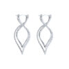 TOMEI Seribu Glow Diamond Earrings, White Gold 750
