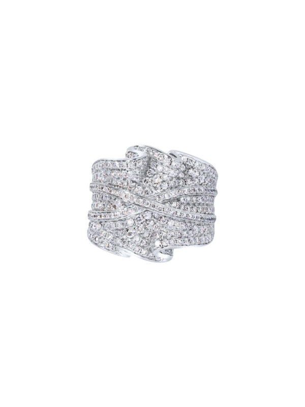 TOMEI Seribu Glow Diamond Ring, White Gold 750