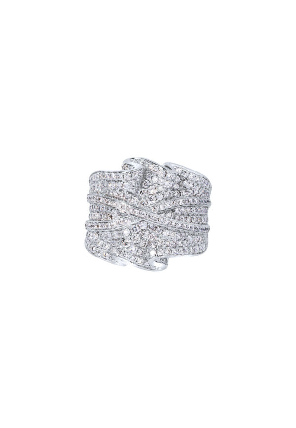 TOMEI Seribu Glow Diamond Ring, White Gold 750