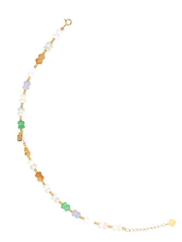 TOMEI Five Blessings Jade Bracelet, Yellow Gold 750