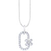 TOMEI Diamond Pendant Set, White Gold 585