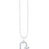 TOMEI Diamond Pendant Set, White Gold 585