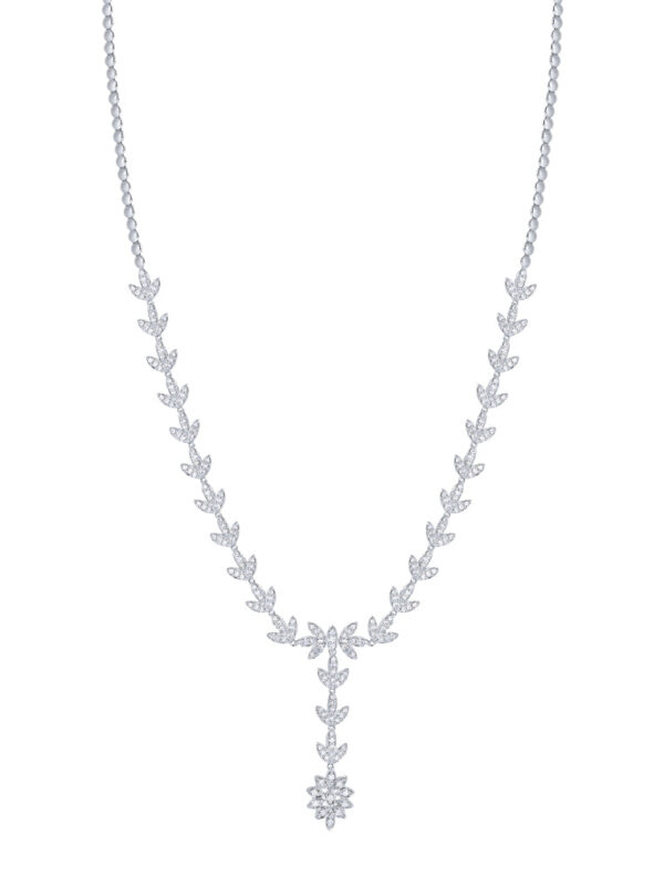TOMEI Seribu Glow Diamond Necklace, White Gold 750