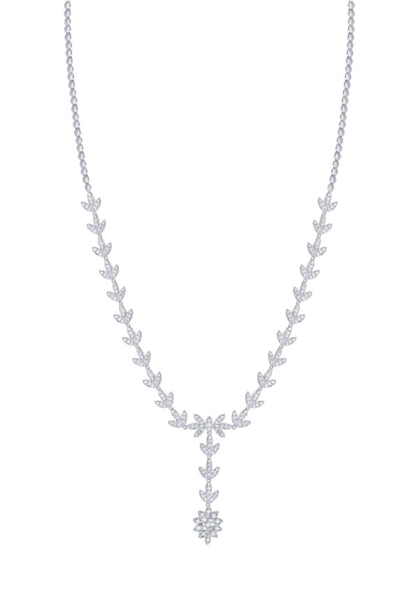 TOMEI Seribu Glow Diamond Necklace, White Gold 750