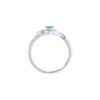 TOMEI Emerald Set Ring, White Gold 750