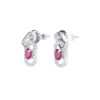 TOMEI Ruby Set Earrings, White Gold 750