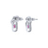 TOMEI Ruby Set Earrings, White Gold 750