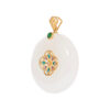 TOMEI Nephrite Series Hall Of Fortune Pendant, Yellow Gold 750