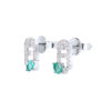 TOMEI Emerald Set Earrings, White Gold 750