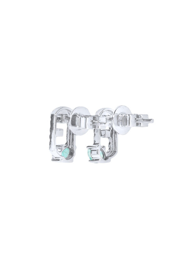 TOMEI Emerald Set Earrings, White Gold 750